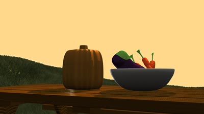 Vegetables at Sunset